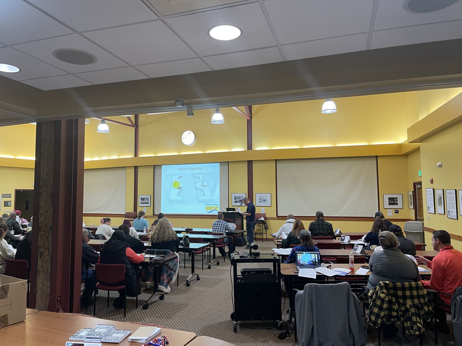 Participants listening during a 2023 Jumpstart class
